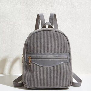 Casual Corduroy Backpack Bag